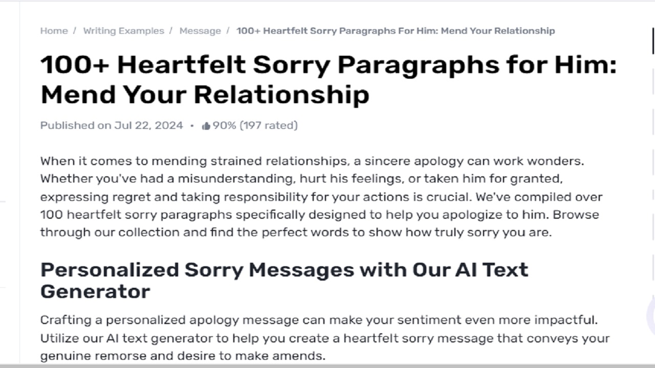 Gauth-Driven Apology Messages: How to Make Your Sorry Paragraphs More Personal